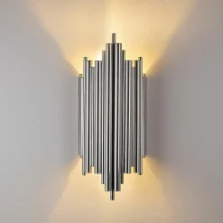 Applique murale Reis chrome - 18x40x8 cm