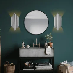 Applique murale Reis chrome - 18x40x8 cm