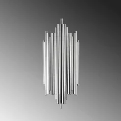 Applique murale Reis chrome - 18x40x8 cm