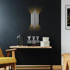 Applique murale Reis chrome - 18x40x8 cm