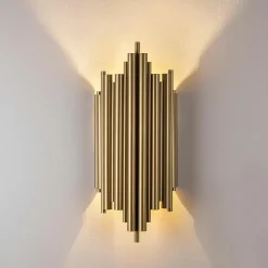 Applique murale Reis dorée - 18x40x8 cm