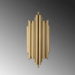 Applique murale Reis dorée - 18x40x8 cm