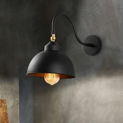 Applique Murale Saglam noire - 21x32x28 cm