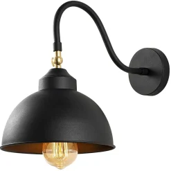 Applique Murale Saglam noire - 21x32x28 cm