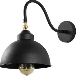 Applique Murale Saglam noire - 21x32x28 cm