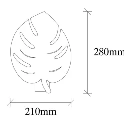 Applique murale Sivani noire - 21x12x28 cm