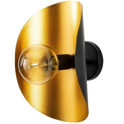 Applique murale Sivani noir/doré - 17x13x30 cm