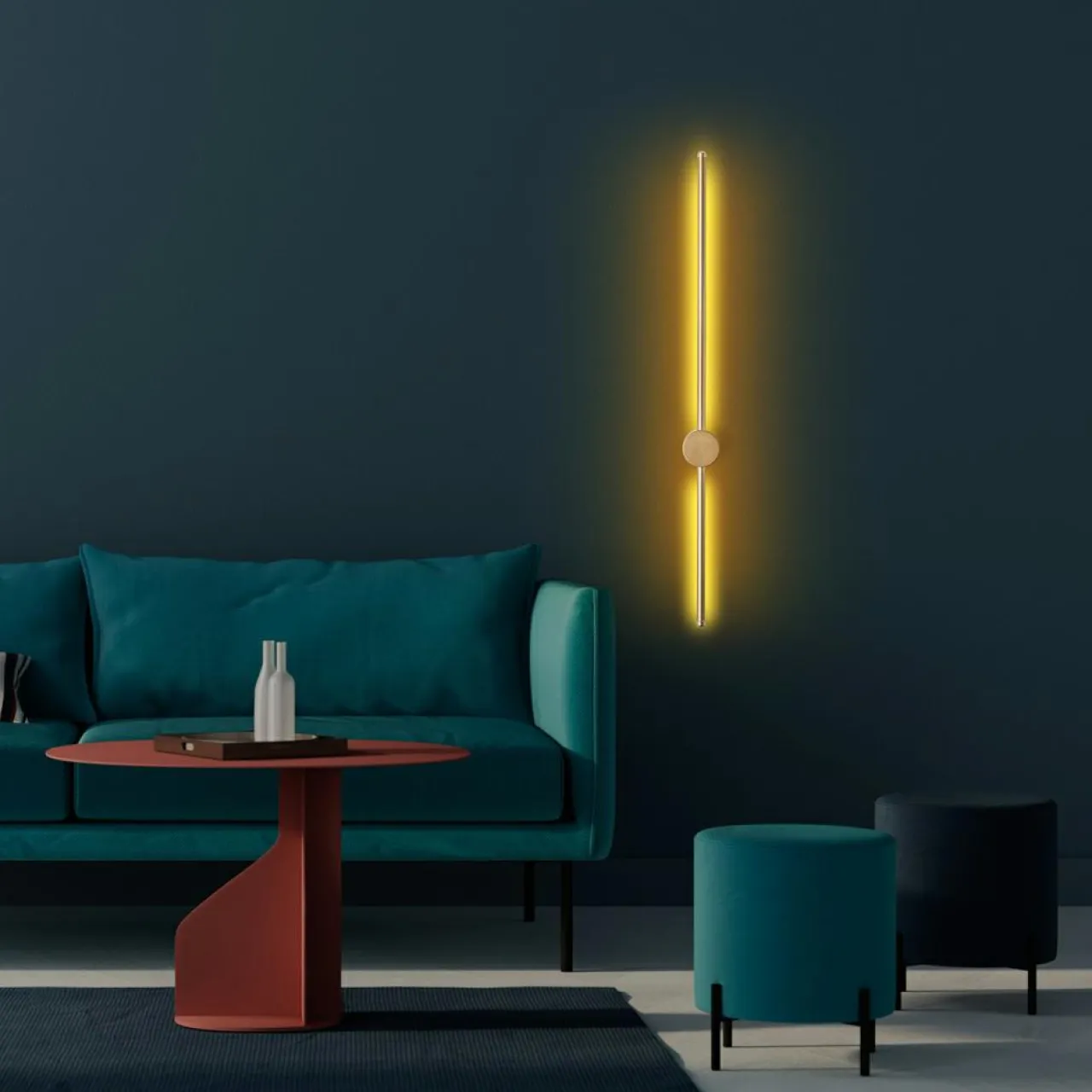 Applique murale Sword dorée - 91x10x7 cm