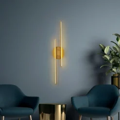 Applique murale Umut dorée - 17x86 cm