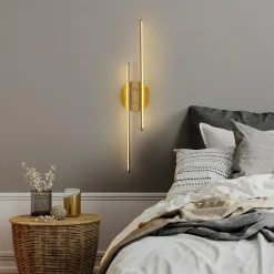 Applique murale Umut dorée - 17x86 cm