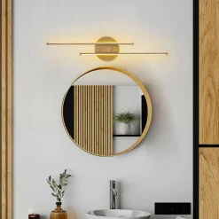 Applique murale Umut dorée - 17x86 cm