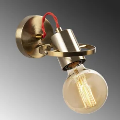 Applique murale Vaveyla dorée - 12x17x13 cm