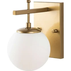 Applique murale Zahar dorée - 15x20x15 cm