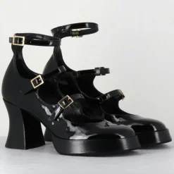 Babies en Cuir galan noires - Talon : 7.5cm