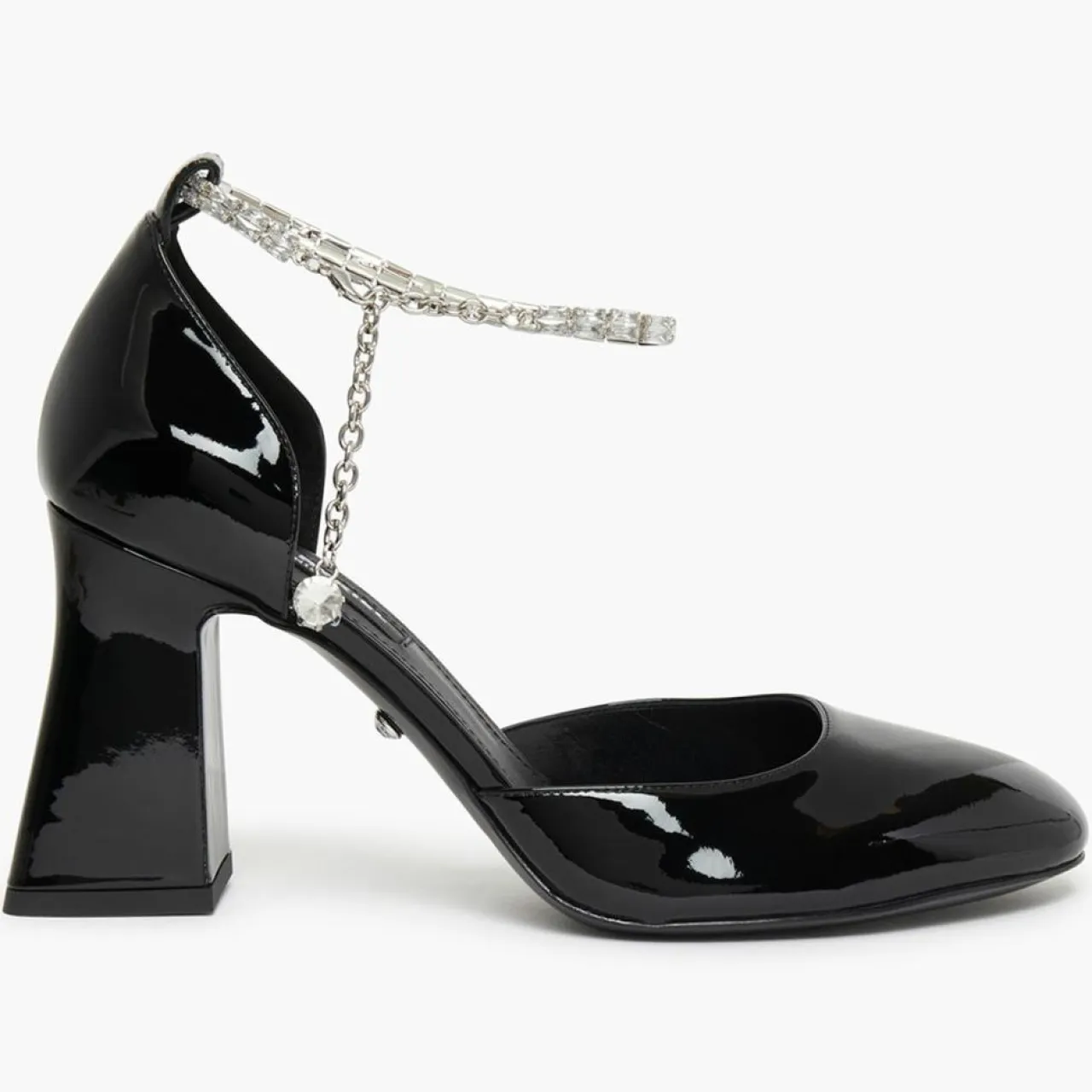 Babies en Cuir verni Honfleur noires - Talon 8.5 cm