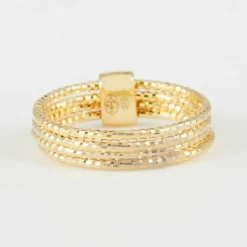 Bague Alcyone en Argent doré