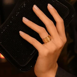 Bague Amos en Argent doré