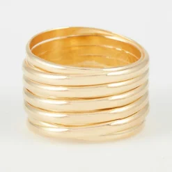 Bague Chara en Argent doré