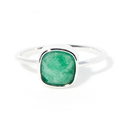 Bague Ella Aventurine en laiton