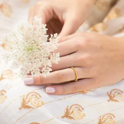 Bague Felicia en laiton doré