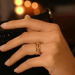 Bague Hydor en Argent doré