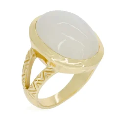 Bague Keira Pierre de Lune en laiton doré