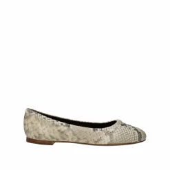 Ballerine plate Python Marcie beige