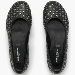 Ballerines en Cuir Beaune noires