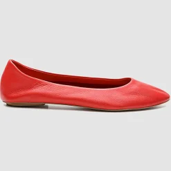 Ballerines en Cuir Vixa corail