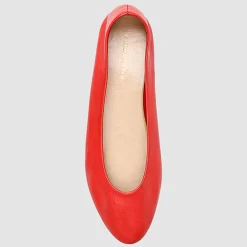 Ballerines en Cuir Vixa corail