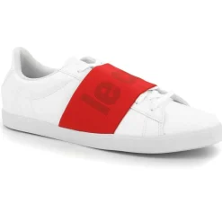 Baskets Agate Big Logo blanc/rouge