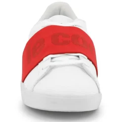 Baskets Agate Big Logo blanc/rouge