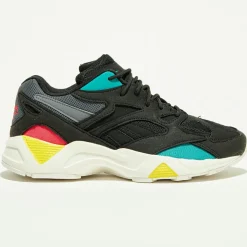 Baskets Aztrek 96 noir/turquoise/orange