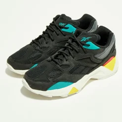 Baskets Aztrek 96 noir/turquoise/orange