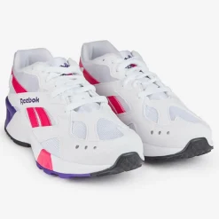Baskets Aztrek blanc/rose/violet