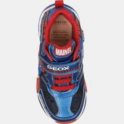 Baskets Bayonyc Spider-Man Geox x Marvel bleu/rouge