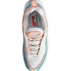 Baskets Daytona Dmx Mu blanc/turquoise/orange