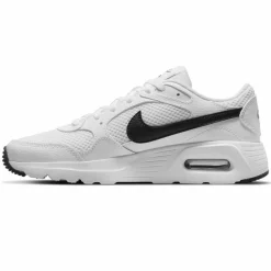 Baskets en Cuir & Maille Air Max Sc blanc/noir