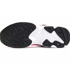 Baskets en Cuir & Mesh Air Max 2 Light blanc/rouge