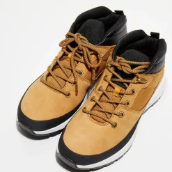 Baskets en Cuir & Textile Sprint cognac