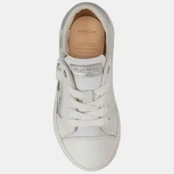 Baskets en Cuir & Textile Kilwi blanches