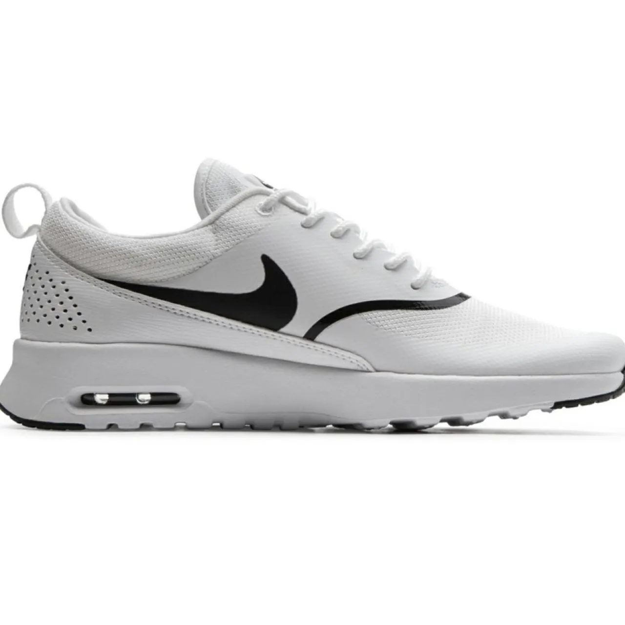 Baskets en Cuir & Tissu Air Max Thea blanc/noir