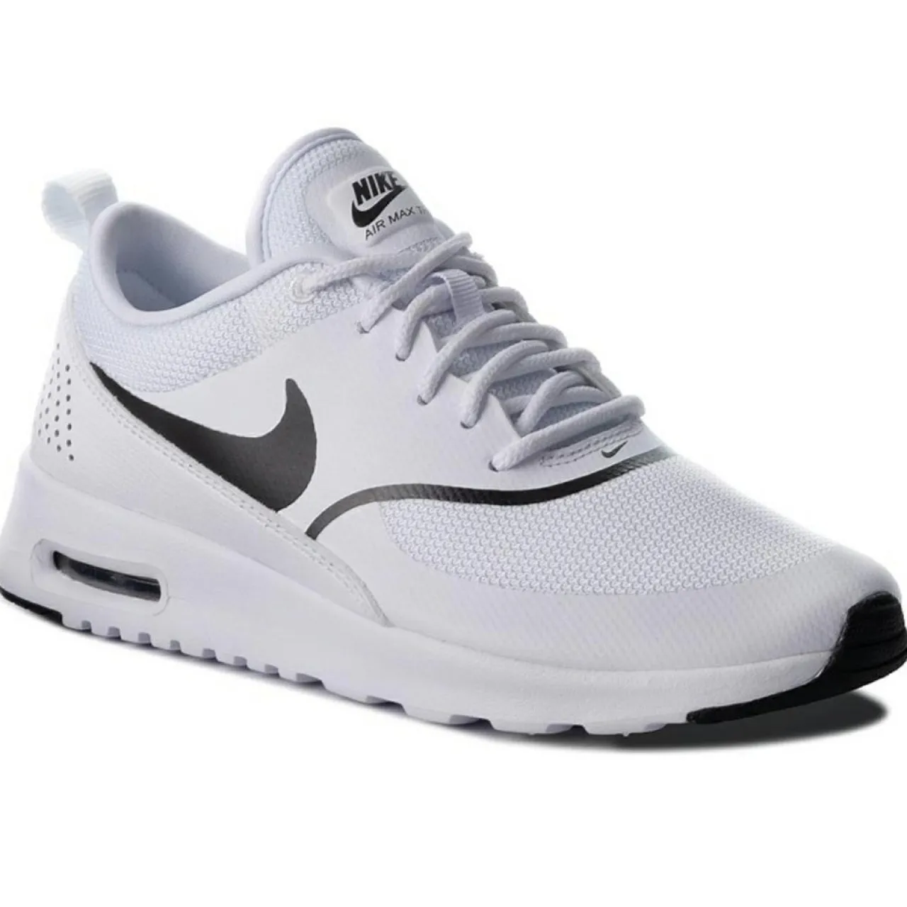 Baskets en Cuir & Tissu Air Max Thea blanc/noir