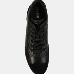 Baskets en Cuir & Velours de Cuir Myria noires