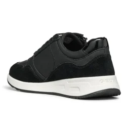 Baskets en Cuir & Velours de Cuir Bulmya noires