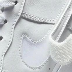 Baskets en Cuir Air Force 1 Gs blanc/bleu