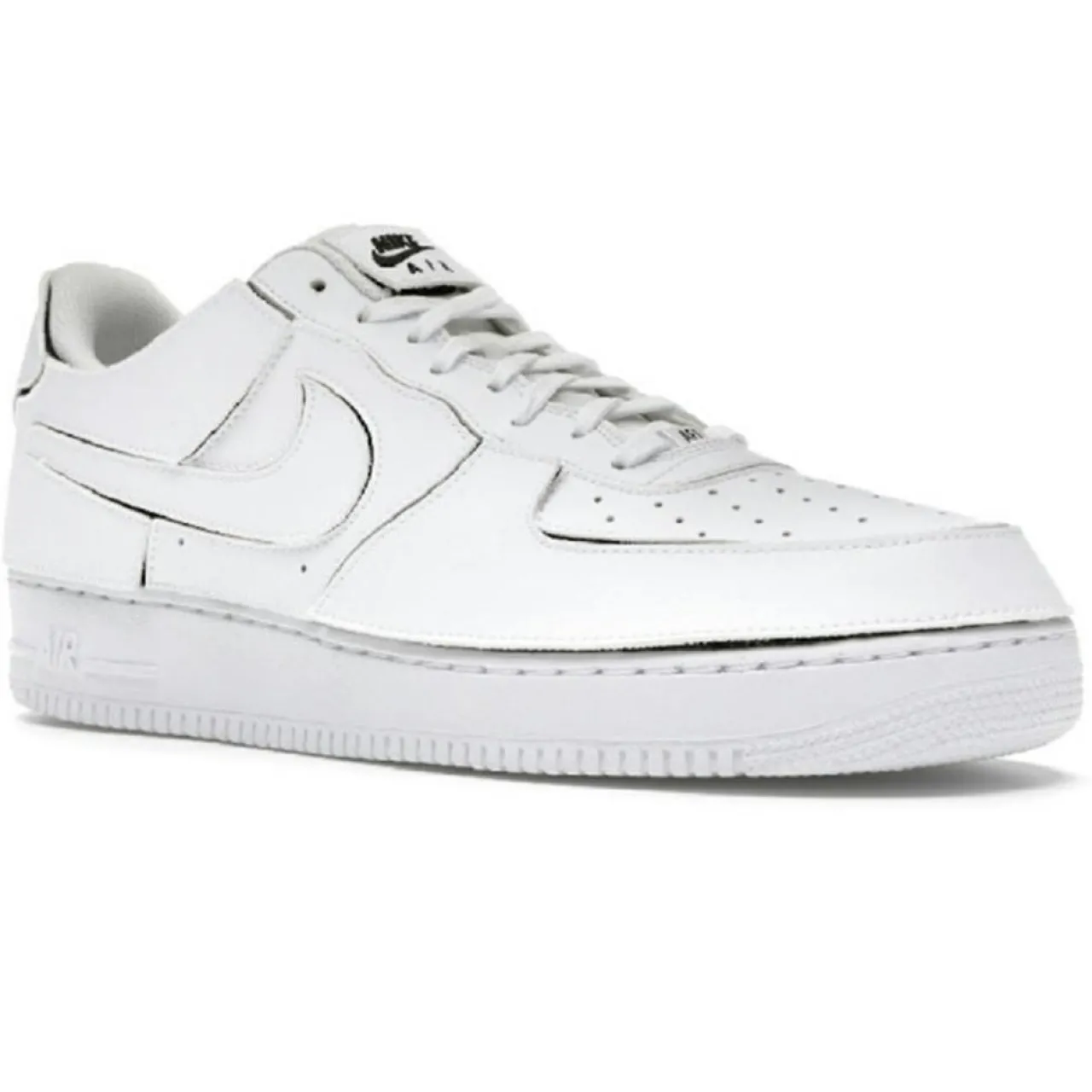 Baskets en Cuir Air Force 1 Lo blanches