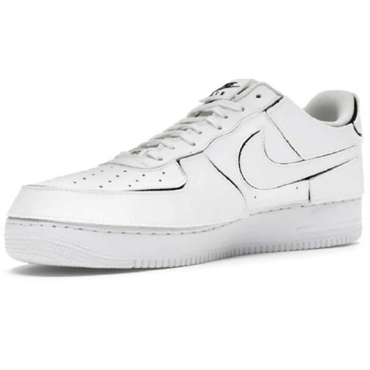 Baskets en Cuir Air Force 1 Lo blanches