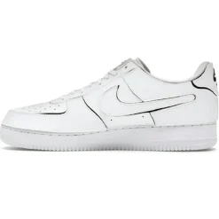 Baskets en Cuir Air Force 1 Lo blanches