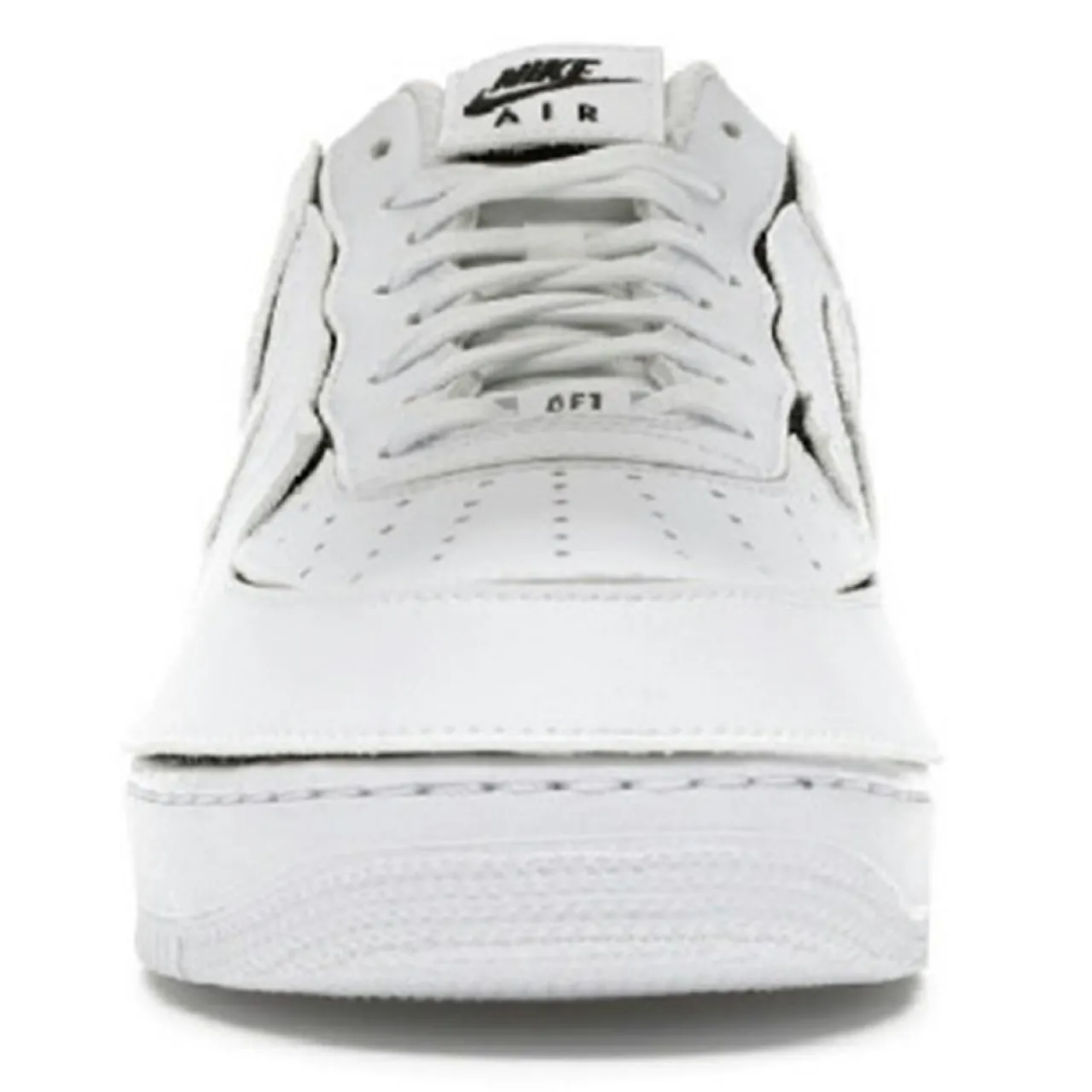 Baskets en Cuir Air Force 1 Lo blanches